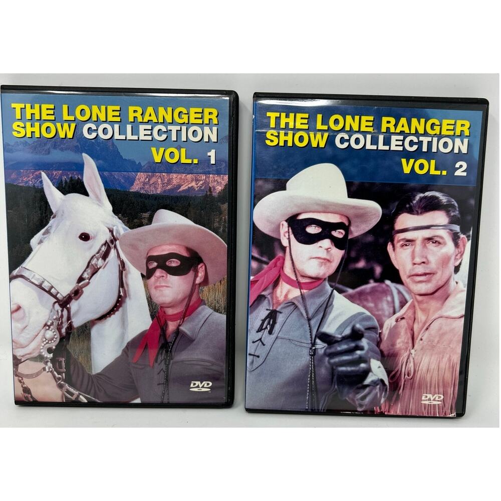 The Lone Ranger Show Collection DVD's Vol. 1, 9 Episodes and Vol. 2, 8 Episodes